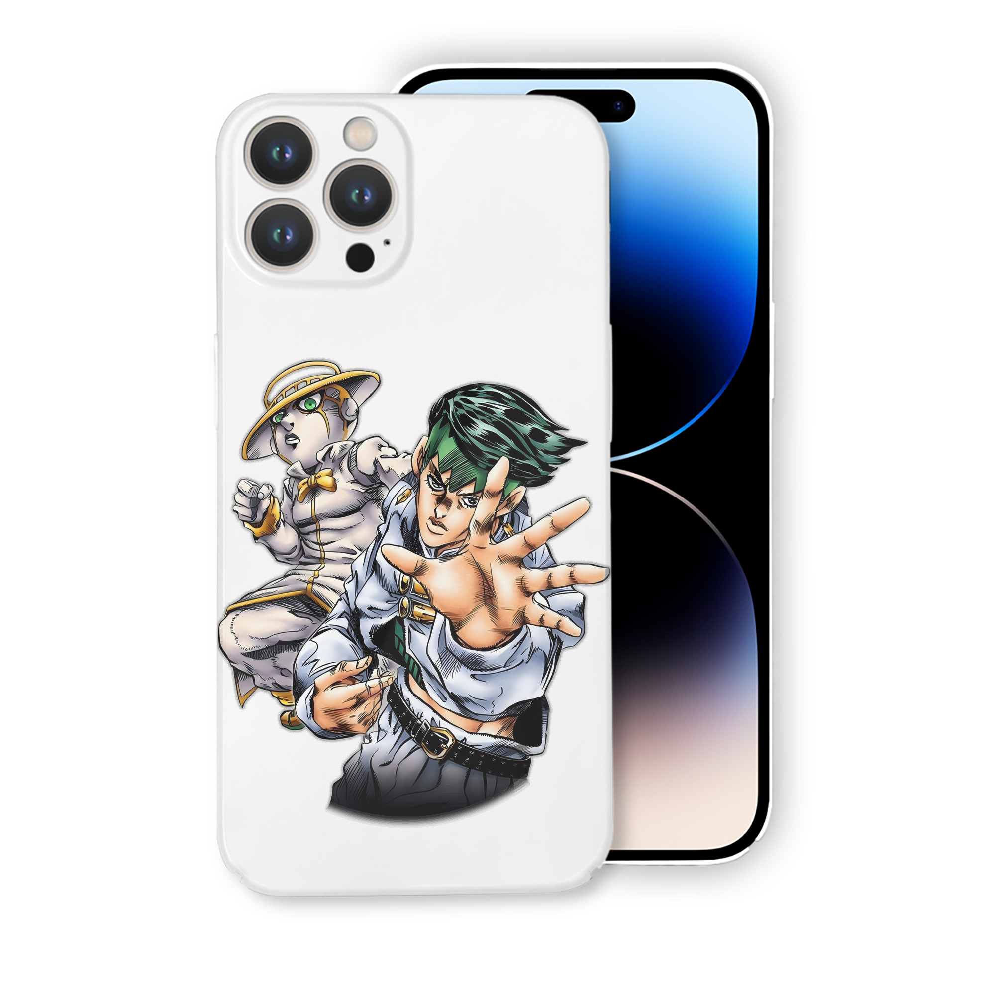 （画像用） ジョジョの奇妙な冒険 岸辺 露伴（きしべ ろはん） JoJo's Bizarre Adventure Rohan Kishibe 【iPhone 14シリーズ対応】ハードケース